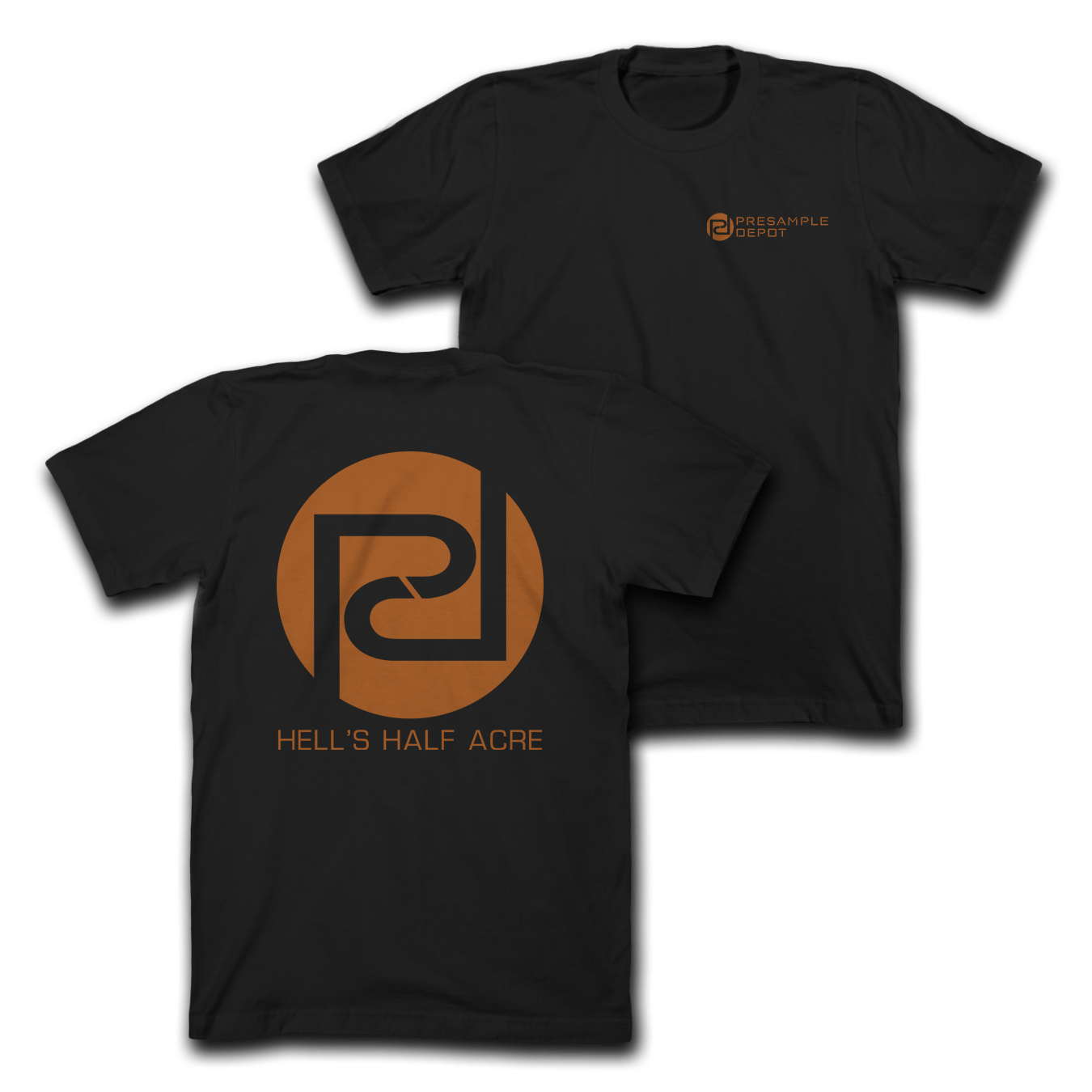 PSD Classic T-Shirt (Black & Burnt Orange)