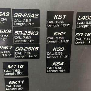 Magnetic Display Wall Cards (SR-25 Variants)